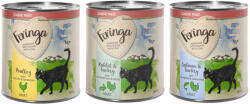 Feringa 6x800g Feringa Classic Meat Kacsa, borjú brokkoli & pitypang nedves macskatáp mix 1: szárnyas, bárány & nyúl, csirke & pisztráng