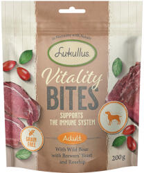  Lukullus 3x200g Lukullus Vitality Bites vaddisznó kutyasnaqck immunrendszer támogatására (gabonamentes)