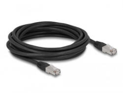 Delock RJ45 hálózati kábel Cat. 6A S/FTP PE kültéri 10m fekete (80130) (80130)