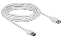 Delock 85202 EASY-USB 2.0 A > USB 2.0 A hosszabbító kábel, fehér, 5 m