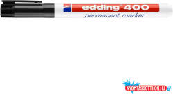 Alkoholos marker 1 mm, kerek hegyű, Edding 400 fekete (52356)