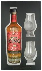  Spice King whisky Ajándékcsomag 2 pohárral DRS (0, 7L / 46%) - goodspirit