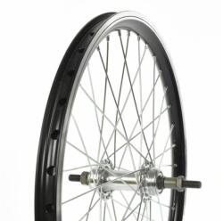 VeloGo Kerék 20" 406 H. DF. alu abr. MTB acél agy fekete