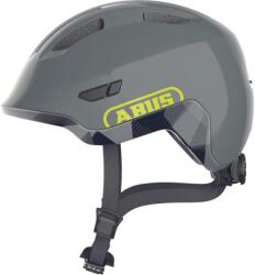 ABUS kerékpáros gyerek sisak Smiley 3.0 ACE LED, In-Mold, shiny grey, M