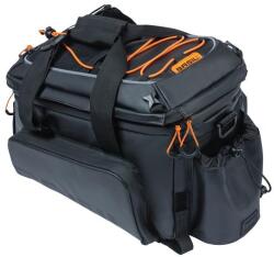 Basil csomagtartó táska Miles Tarpaulin Trunkbag XL Pro, Universal Bridge System, fekete narancs - bringaboard