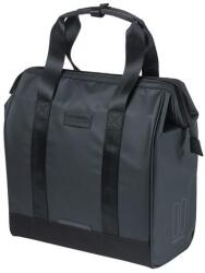Basil egyoldalas táska Grand Tarpaulin Bicycle Shopper, Hook ON, fekete - bringaboard