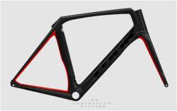 LOOK Váz Szett 795 Blade Disc Black / Metallic Red - Mat / Glossy M