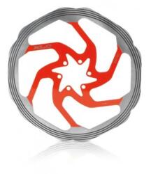 XLC Féktárcsa piros-ezüst CNC 180 mm 162 g BR-X58 - bringaboard
