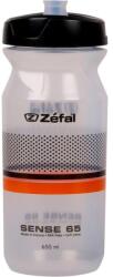 Zéfal Kulacs Sense M65 - 650Ml Menetes Átlátszó (Fekete/Narancs)