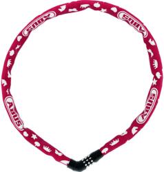 ABUS láncos lakat jelkóddal Steel-O-Chain Symbols 4804C/75, piros - bringaboard