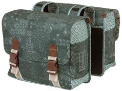 Basil dupla táska Boheme Double Bag, Universal Bridge System, forest zöld - bringaboard