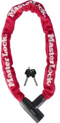 Master Lock Lakat 8391 Lánc Piros 90cmx8mm Kulcsos