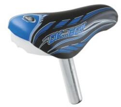 Selle Monte Grappa Nyereg 451 BL OK GO fekete/kék csöves d: 25.4mm gyerek 12-14 (pat-451BL_ANYE)