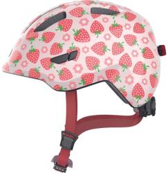 ABUS kerékpáros gyerek sisak Smiley 3.0 LED, In-Mold, rose strawberry, M