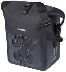 Basil egyoldalas táska Navigator Waterproof M Single Bag, Hook ON, 12-15 l, fekete