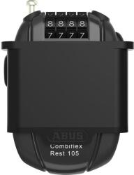 ABUS mini kábellakat számzárral Combiflex Rest, 105 cm, CHR tartóval, fekete - bringaboard