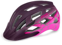 R2 Bukósisak LUMEN ATH18N/S Inmold, ledes, sötétlila/rózsaszín menta (52 - 56 cm) - bringaboard