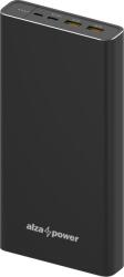 AlzaPower Metal 40000 mAh Fast Charge + PD3.0 (100 W) fekete (APW-PBM40PD100B)