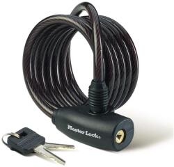 Master Lock Lakat Spirál 8126 1, 80 mx8 mm fekete