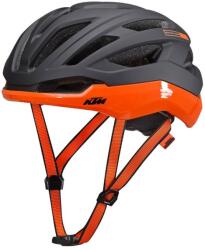 KTM Fejvédő Factory Prime MIPS w/o visor black matt-orange shiny 54-58cm