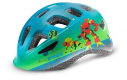 R2 Bukósisak gyerek BUNNY ATH28D/XS inmold. fényes kék/zöld/piros (48-52cm) - bringaboard