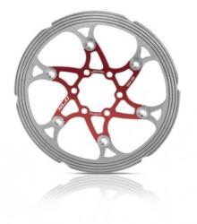 XLC Féktárcsa piros/ezüst 180 mm BR-X59