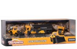 Majorette Set Majorette Volvo camion cu remorca, camion basculant, buldozer si excavator (S212057287) - ookee
