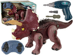Távirányítós Dinoszaurusz - Szerelhető, Bordó