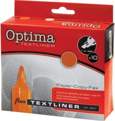 Optima Textliner Szövegkiemelő - Narancs - 10 db (VL07-0049307)