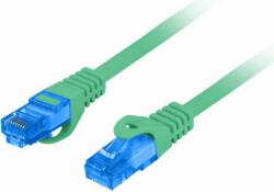 Lanberg S/FTP CAT6a Patch kábel 10m Zöld (PCF6A-10CC-1000-G)