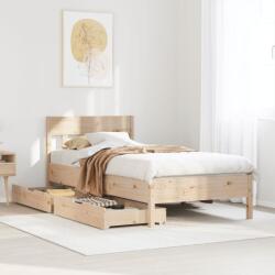 vidaXL tömör fenyőfa ágy matrac nélkül 90 x 200 cm (3301875)