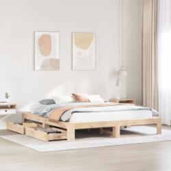 vidaXL tömör fenyőfa ágy matrac nélkül 180 x 200 cm (3308990)