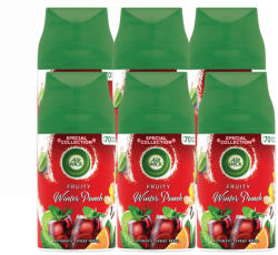 Air Wick Freshmatic Automata légfrissítő spray utántöltő, Gyümölcsös Téli Puncs (6x250 ml)