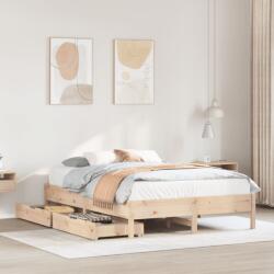 vidaXL tömör fenyőfa ágy matrac nélkül 150x200 cm (3301707)