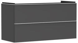 Hansgrohe Xelu Q Mosdószekrény mosdóhoz 1180/475 két fiókkal, matt fehér fogantyú/matt szürke gyémánt 54036700 (54036700)