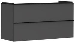 Hansgrohe Xelu Q Mosdószekrény mosdóhoz 1180/475 két fiókkal, matt fekete fogantyú/matt szürke gyémánt 54036670 (54036670)