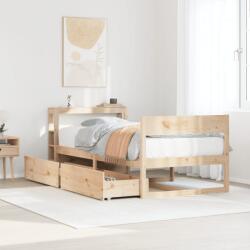vidaXL tömör fenyőfa ágy matrac nélkül 75 x 190 cm (3306405)