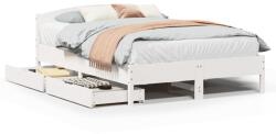 vidaXL fehér tömör fenyőfa ágy matrac nélkül 140 x 200 cm (3301828) - vidaxl