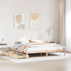 vidaXL tömör fenyőfa ágy matrac nélkül 180 x 200 cm (3301442)