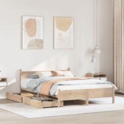 vidaXL tömör fenyőfa ágy matrac nélkül 150x200 cm (3309767)
