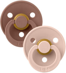 BIBS Colour cumik természetes kaucsukból 2 db méret 1 Woodchuck / Blush