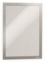 Durable Mágneses tasak, A4, öntapadó háttal, DURABLE "DURAFRAME®", ezüst, 2db/cs (487223) - nyomtassingyen