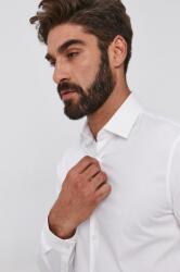 Calvin Klein ing férfi, galléros, fehér, slim - fehér 40 - answear - 21 990 Ft