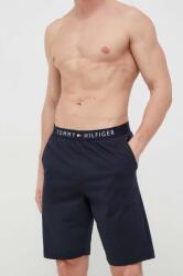 Tommy Hilfiger pamut pizsama alsó sötétkék, sima - sötétkék M