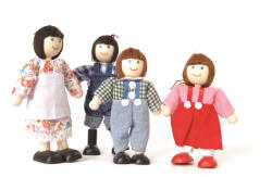 Tidlo fa figurák család farm (T0095)