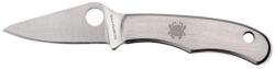 Spyderco BUG SLIPIT STAINLESS PLAIN C133P EDC Zsebkés (PR-C200443003)