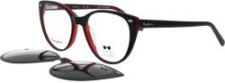 Pepe Jeans Rame ochelari de vederecu Clip On polarizat Femei Pepe Jeans PJ7445 206P, Plastic, Negru, 50 mm (PJ7445 206P)