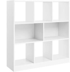 VASAGLE Könyvespolc, térelválasztó polc, 97, 5 x 100 x 30 cm, fehér (LBC52WT) - tutihome