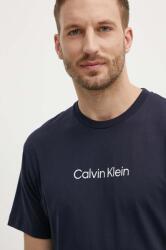 Calvin Klein pamut póló sötétkék, férfi, mintás, K10K111346 - sötétkék XXL