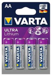 VARTA Elem, AA ceruza, 4 db, lítium, VARTA "Ultra Lithium (6106301404) - tonerpiac
